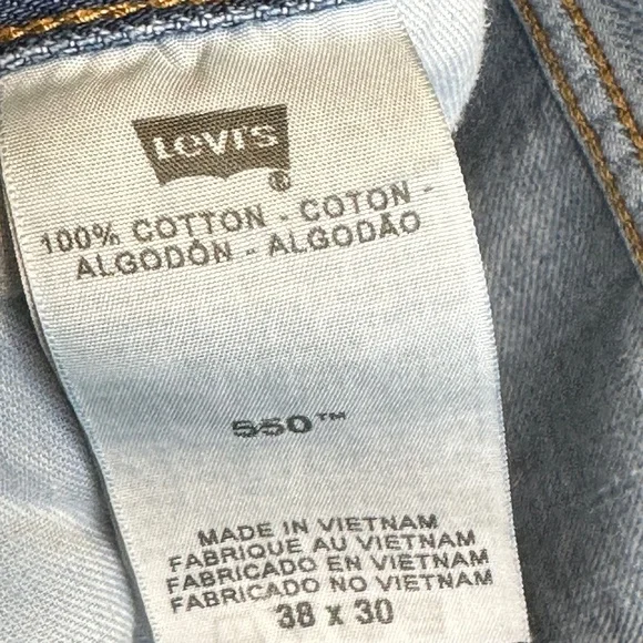 Levi’s 550 Plus Size Relaxed High Rise Baggy Tapered Unisex Mom Dad Jeans - Picture 9 of 13